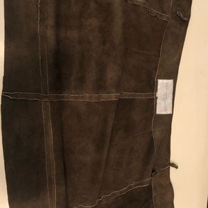 Michael Edwards New York Wrap Skirt in Olive Green